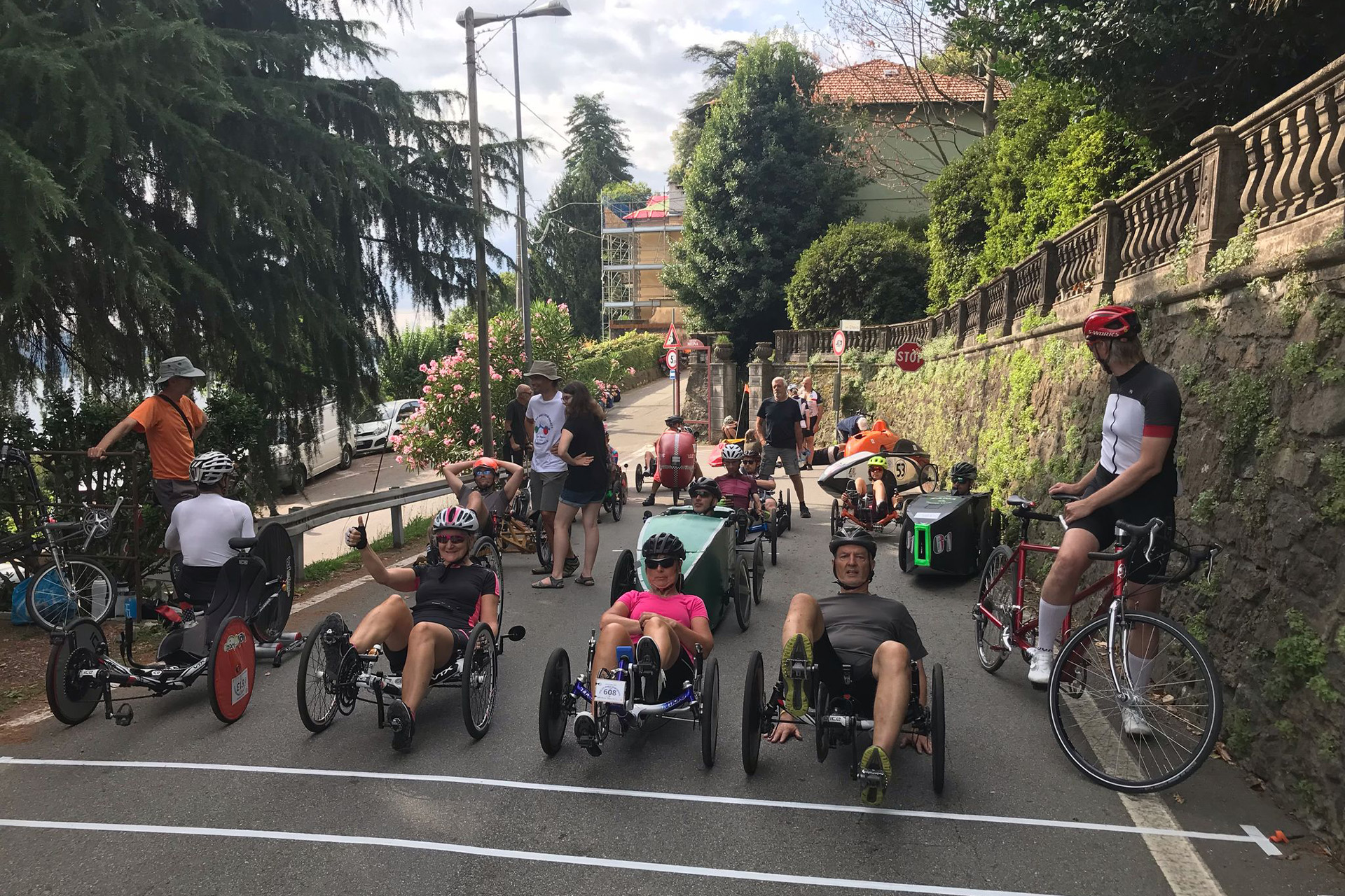 Racers on the line ready to go