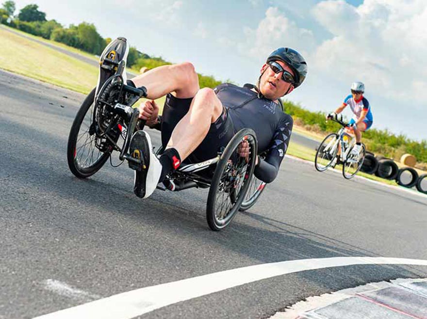 James and his ICE VTX racing for 10 miles
