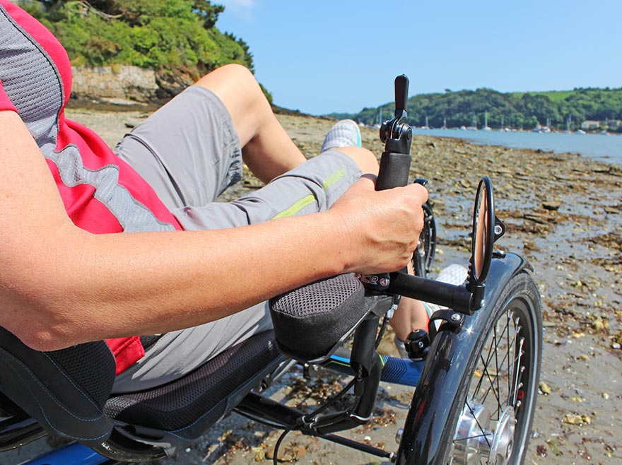 ICE recumbent trike wrist rests