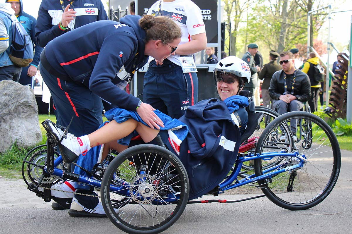 ICE Trikes at the Invictus Games the Hague 2022 - Recumbent Trikes - Vicky Wales team UK