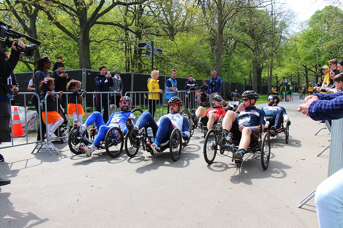 ICE Trikes at the Invictus Games the Hague 2022 - Recumbent Trikes - Gregory Quarles, Carlo Calcagni and Daniel Tasker