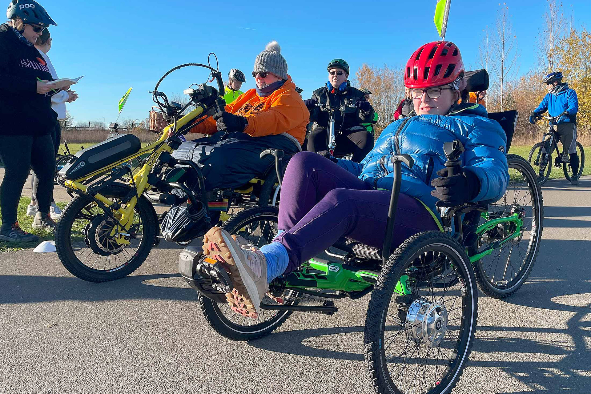group of trike riders