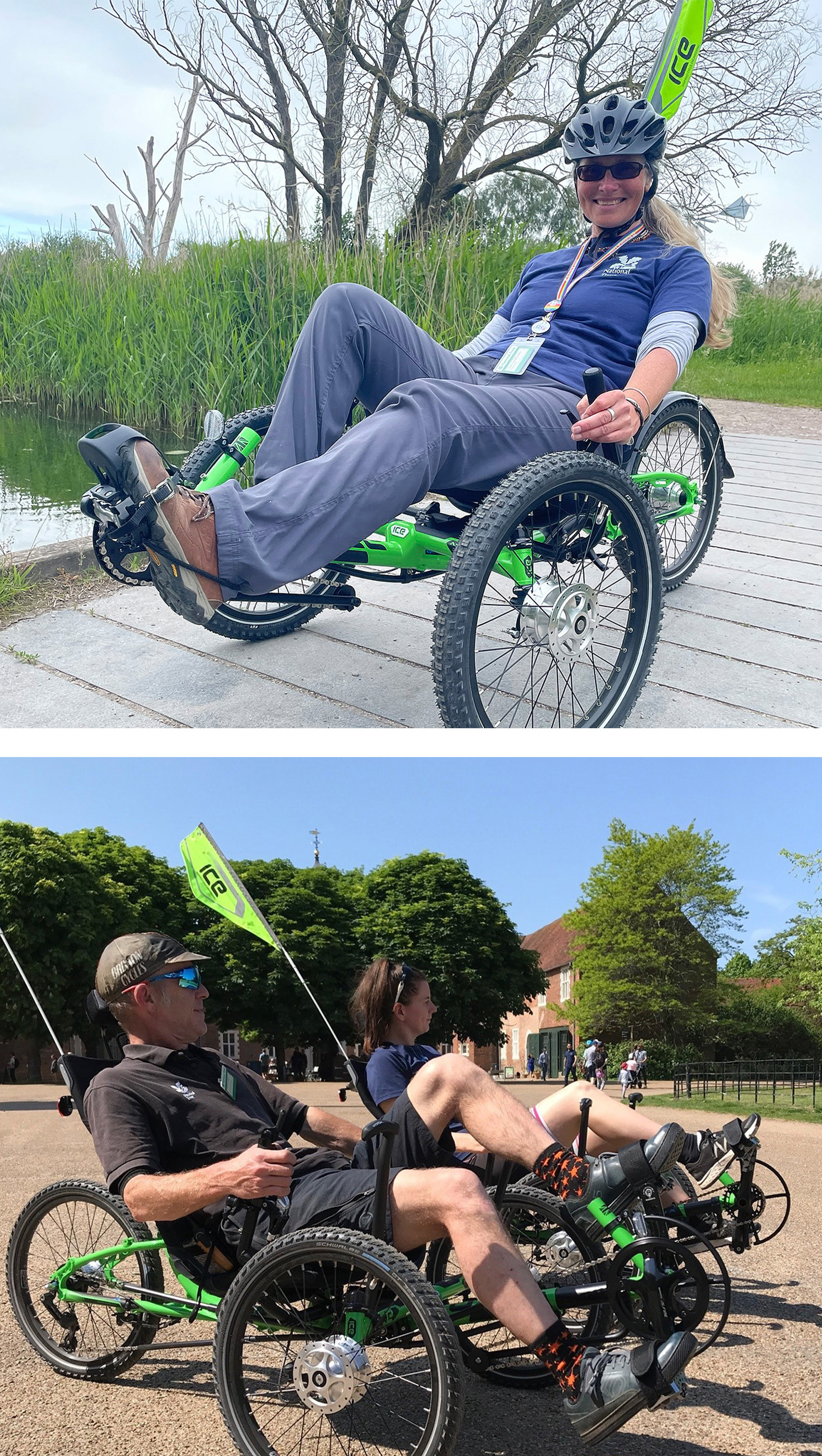 People on trikes